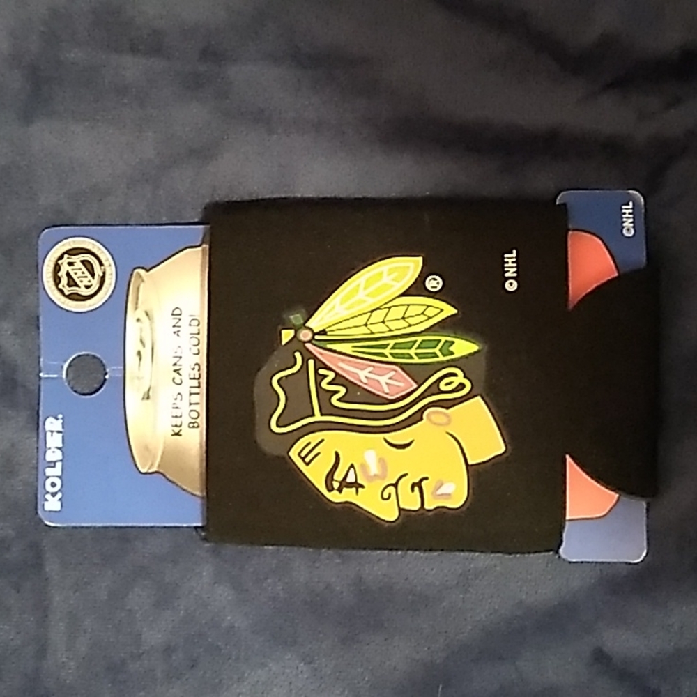 NHL Chicago Blackhawks Beer Soda Can Koozie Kolder Cooler